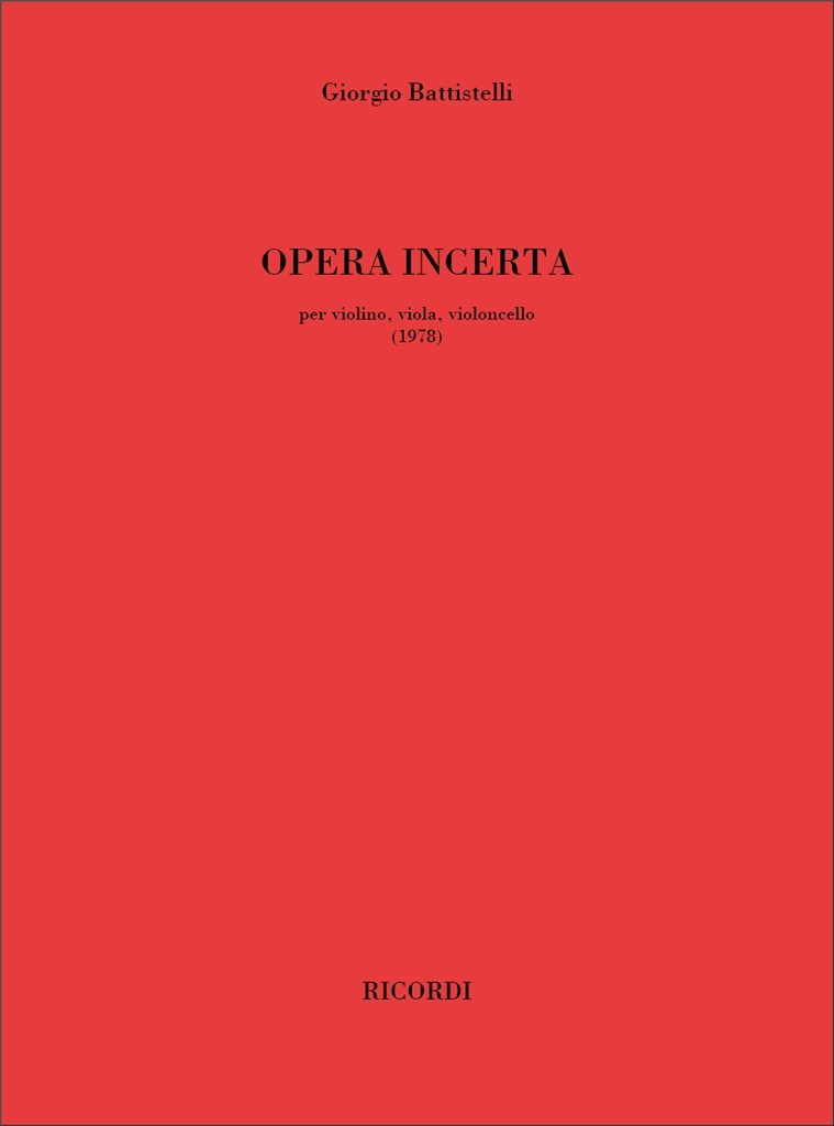 Opera incerta